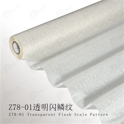 Z78-01 Ffoil Stampio Patrwm Graddfa Fflach Tryloyw